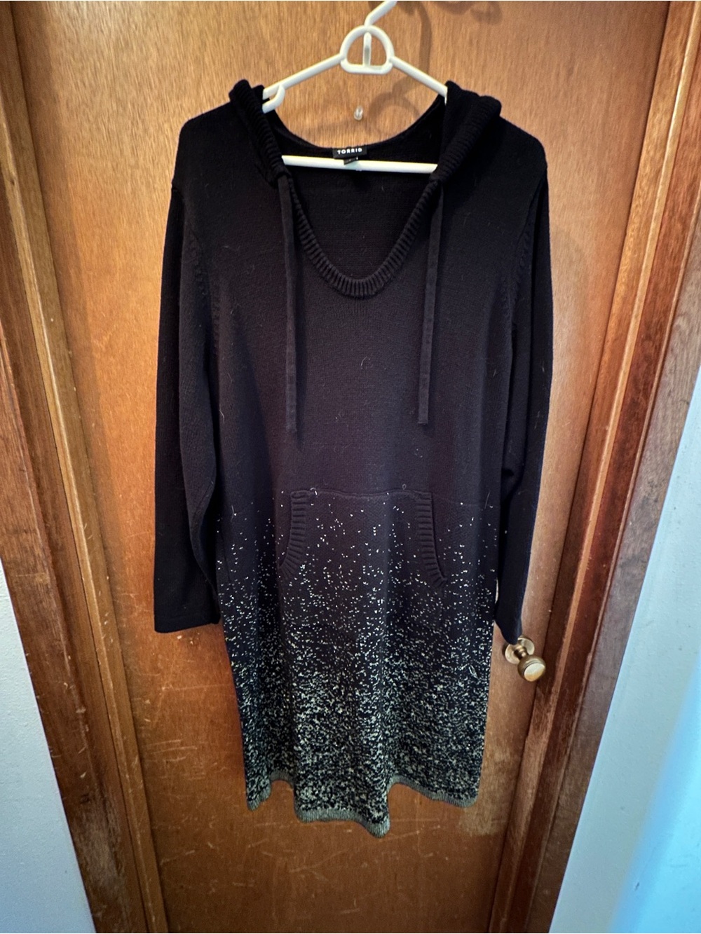 Torrid Black Knit Sweater Dress w/ front pocket